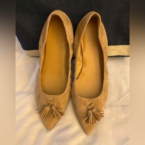 J Crew flats with tassel accent Size 9 1/2